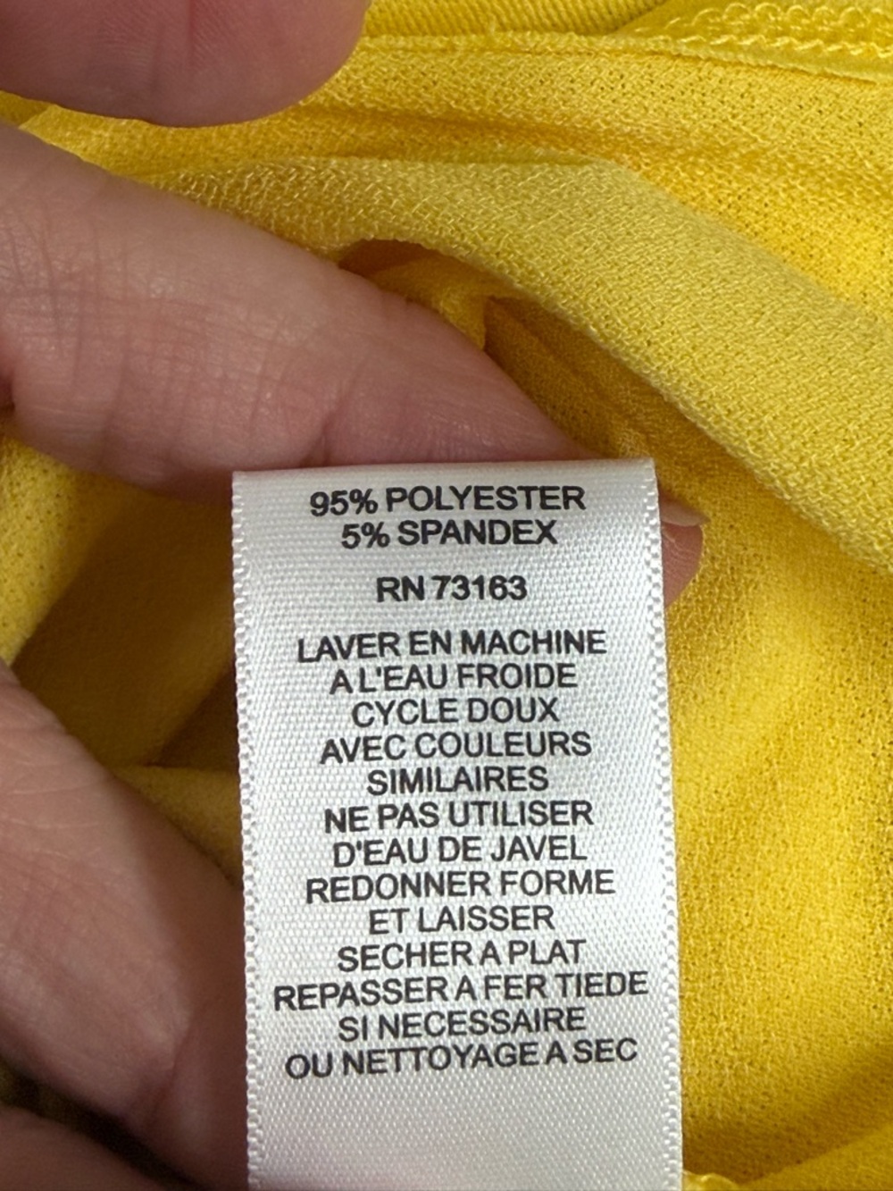 Melissa Paige Yellow Keyhole Blouse Ruffle Sleeve Stretch Top Large Size - Picture 10 of 11